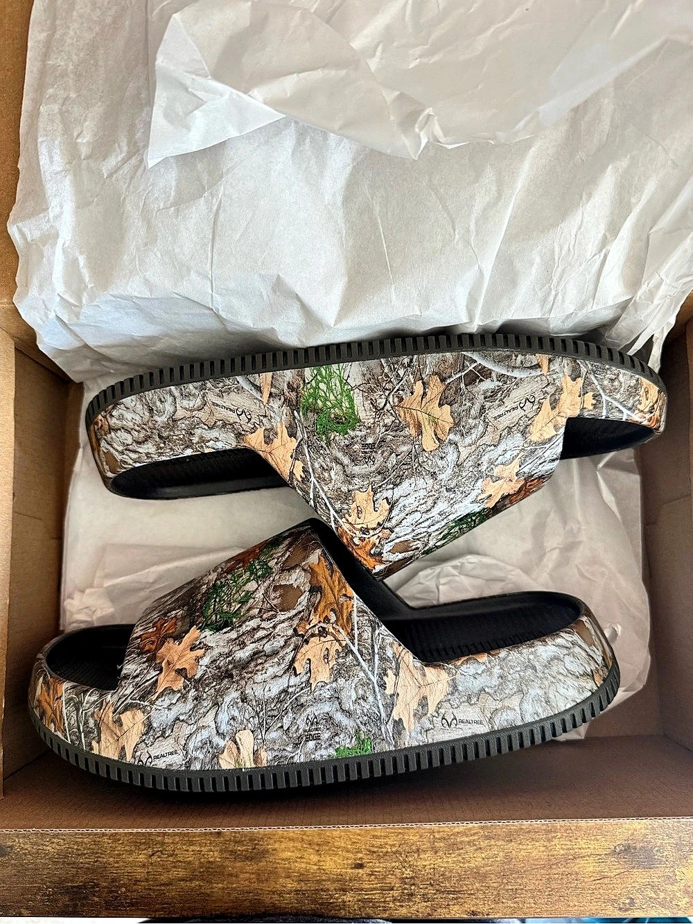 Nike Calm Slide - Realtree Brown & Green US 8